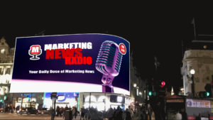 Marketing News Radio - Logo on Piccadilly Circus Billboard